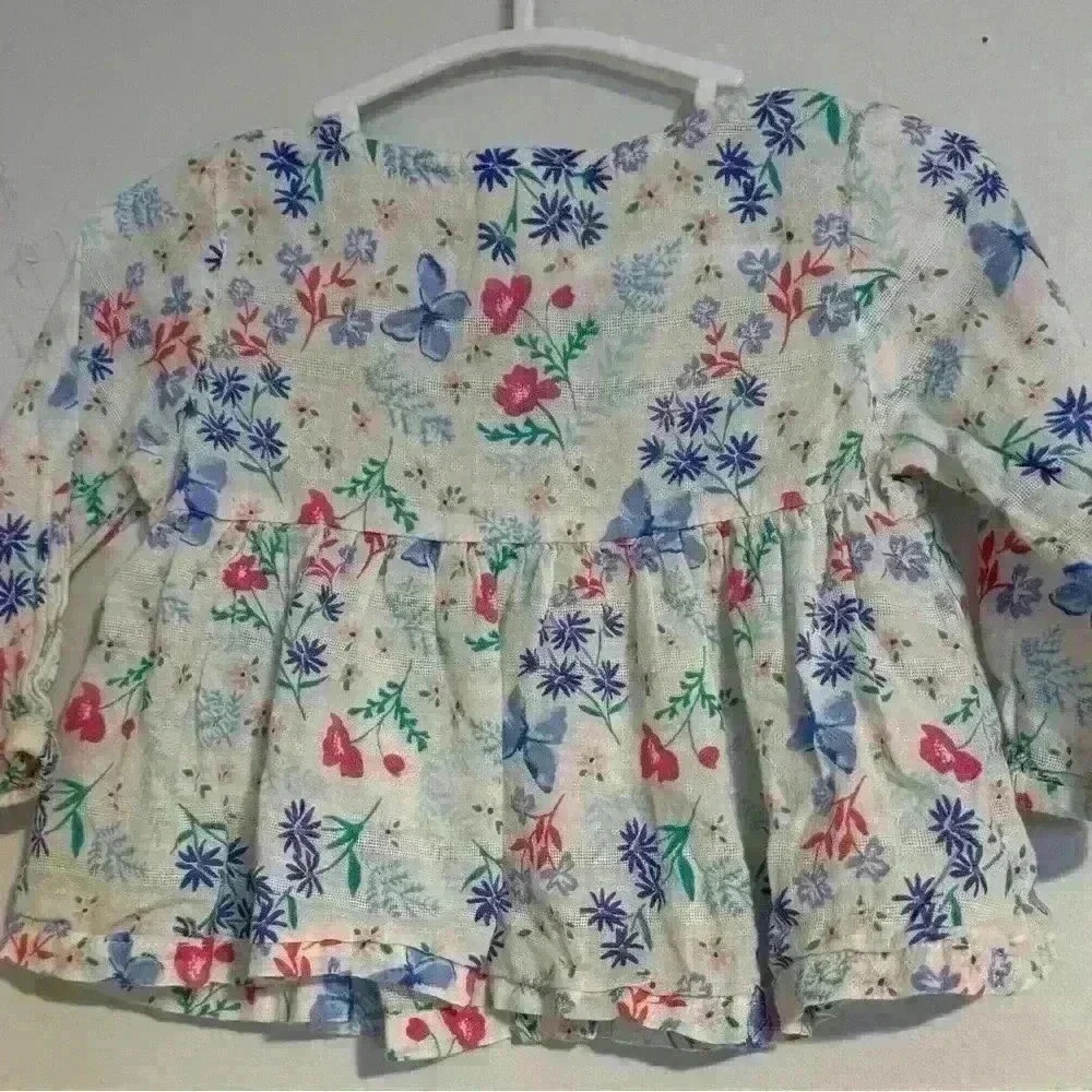 6m OshKosh B'Gosh Girls' Tops, floral EUC - Picture 4 of 4